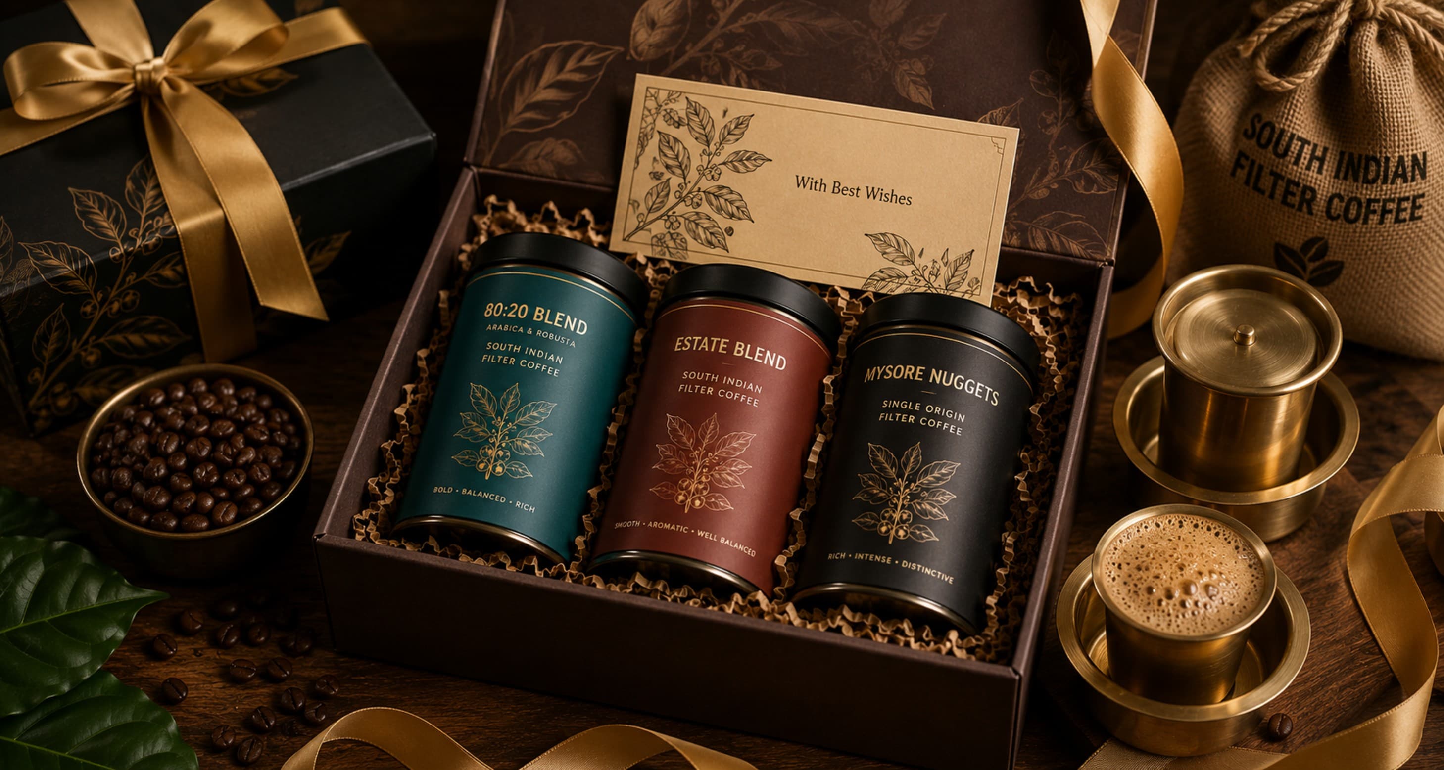 Filter coffee gift box from Lit Coffee for festival and corporate gifting